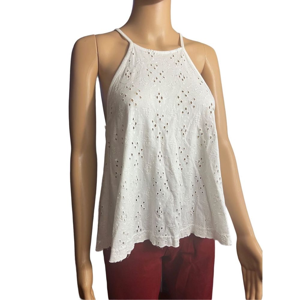 Free people eyelet  tank sz small